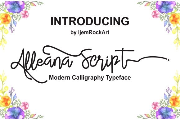 Alleana Script: A Modern Typeface for Elegant Branding