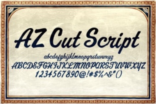 AZ Cut Script Font for Polished Branding