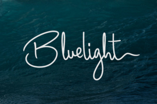 Bluelight Script Font for Handmade Makers