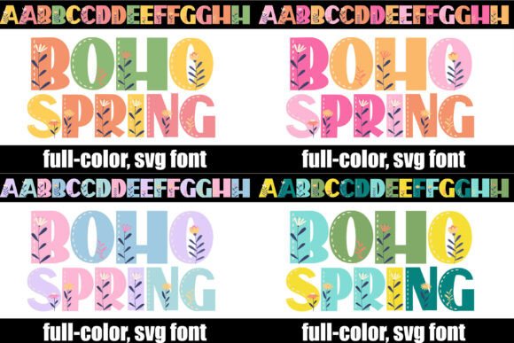 Boho Spring Bundle: A Vibrant Typeface for Branding