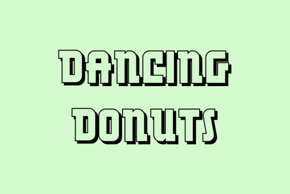 Dancing Donuts: A Bold 3D Display Font for Marketers