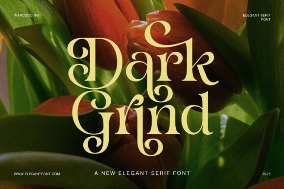 Dark Grind: A Serif Font for Elegant Editorial Design