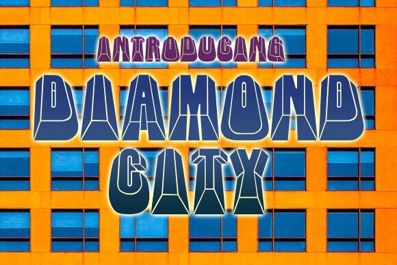 Diamond City Font for Bold Editorial Headlines