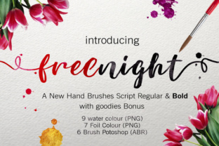 Freenight: A Hand-Brushed Script Typeface for Brands
