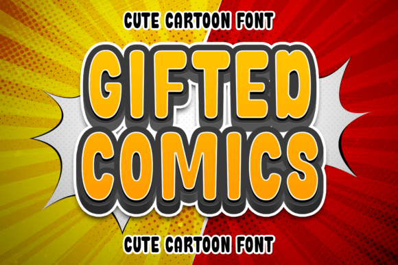 Gifted Comics Typeface for Editorial Design