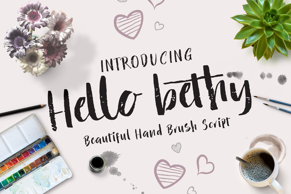 Hello Bethy Typeface for Editorial Design