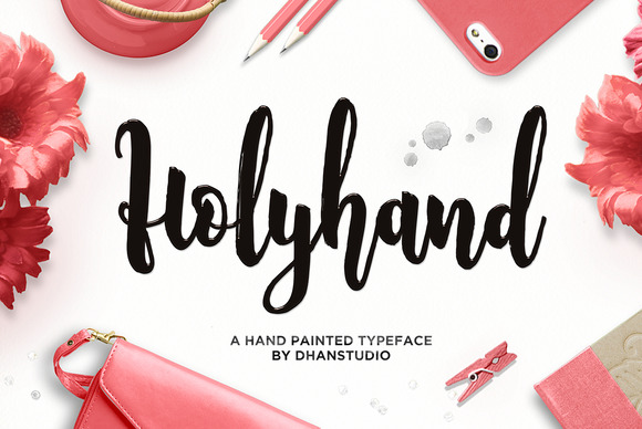 Holyhand: A Hand-Painted Script Font for Web Design