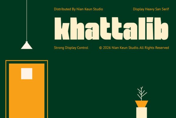 Khattalib Font Review for Bold Maker Branding