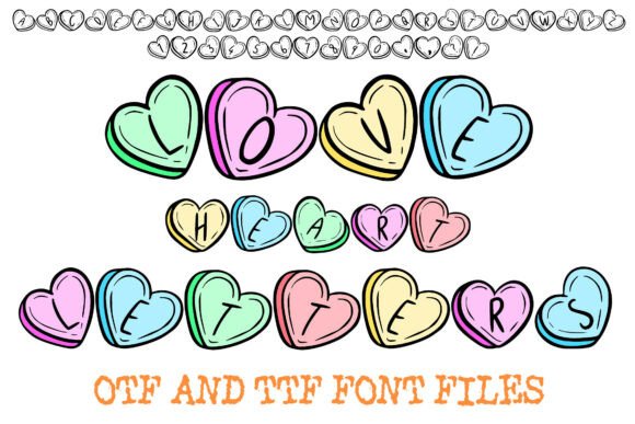 Love Heart Letters: A Whimsical Typeface for Editorial Charm