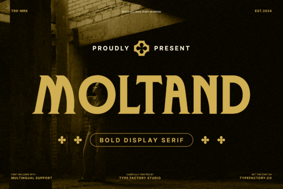Moltand Typeface for Bold Maker Branding