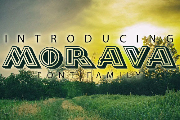 Morava 3D Font for Bold Brand Identity
