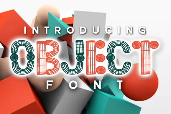 Object 3D Wireframe Font for Modern Design