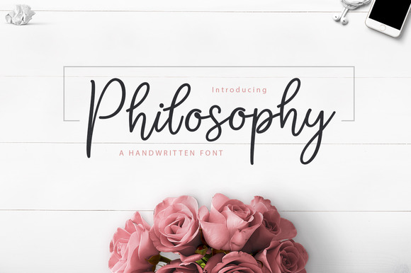 Philosophy Script Typeface for Elegant Branding