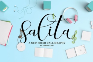 Salita Script Typeface for Editorial Design
