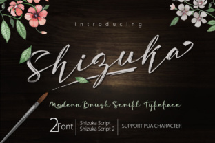 Shizuka Script: Elegant Typeface for Makers