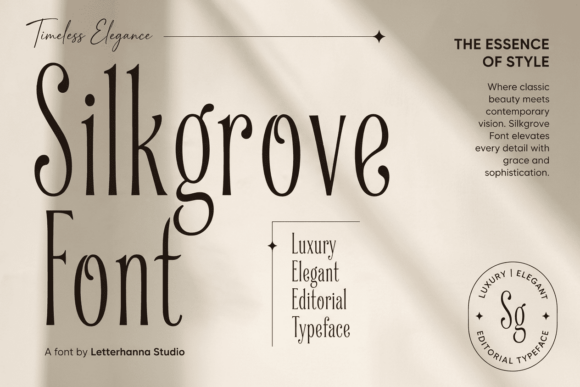 Silkgrove Typeface for Elegant Branding
