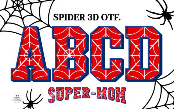 Spider 3d Font for Bold Creative Projects