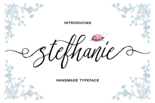 Stefhanie Typeface for Natural Handwritten Branding