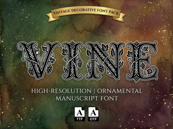 Vine Display Font for Modern Web Design
